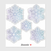 雪片オパールセントブルーとパープル シール (シート)