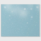 雪片オンブルースカイラッピング紙 ラッピングペーパー (フラット)