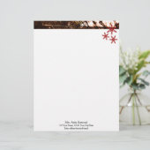 雪片オーガニック季節のクリスマス レターヘッド (スタンド正面)