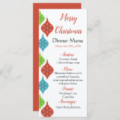 雪片オーナメントパーティー メニュー (正面/裏面)