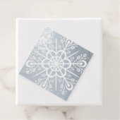 雪片カットカスタム銀実在又は金ホイル フェイバータグ (箱)