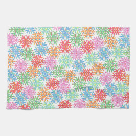 雪片カラフルキッチンタオル キッチンタオル