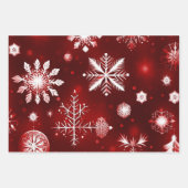 雪片カラフルパターンコレクション2 ラッピングペーパーシート (正面3)