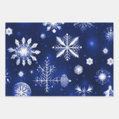 雪片カラフルパターンコレクション2 ラッピングペーパーシート (正面2)