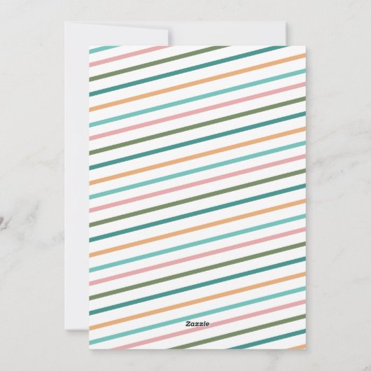 雪片カラフル写真ティール(緑がかった色)温かい願い シーズンカード (裏面)