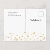 雪片キス&心からの願い |家族写真 シーズンポストカード (裏面)