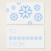 雪片ギフトラベル (正面&裏面)