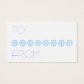 雪片ギフトラベル (裏面)