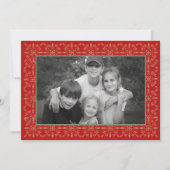 雪片クラシッククリスマスフォトカード1枚 シーズンカード (正面)