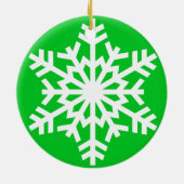 雪片クリスマスオーナメント セラミックオーナメント (裏面)