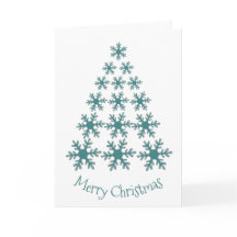 雪片クリスマスツリーメリークリスマス