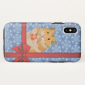 雪片クリスマスハムスター Case-Mate iPhoneケース (裏面(横))