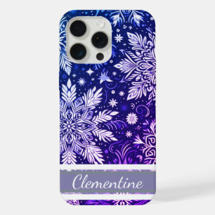 雪片クリスマスパターン iPhone 15 PRO MAXケース