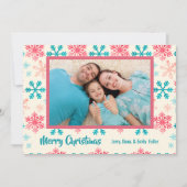 雪片クリスマスフォト シーズンカード (正面)
