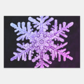 雪片クリスマスラッピング紙 ラッピングペーパーシート (正面3)