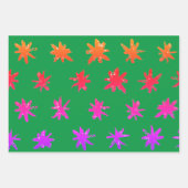 雪片クリスマスラッピング紙 ラッピングペーパーシート (正面2)