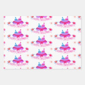 雪片クリスマスラッピング紙 ラッピングペーパーシート (正面)