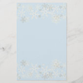 雪片クリスマスレターファミリーレビュー 便箋 (裏面)