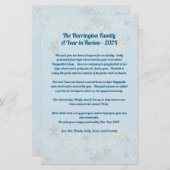 雪片クリスマスレターファミリーレビュー 便箋 (正面/裏面)