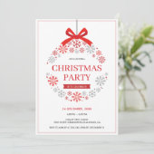 雪片クリスマス装飾品 招待状 (スタンド正面)