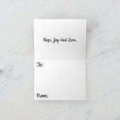 雪片クリスマス シーズンカード (内部)