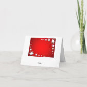 雪片クリスマス シーズンカード (裏面)