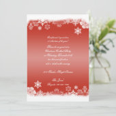 雪片ク赤と白リスマスパーティー 招待状 (スタンド正面)