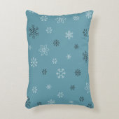雪片グラフィックス枕 アクセントクッション (正面(垂直))