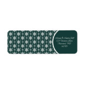 雪片グリーンとホワイト ラベル (正面)