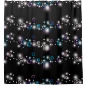 雪片グロー シャワーカーテン (正面)