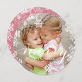 雪片スクリメリープト |ホリデーカード シーズンカード (正面/裏面)