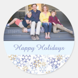 雪片ステッカー ラウンドシール