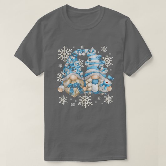 雪片スノーボールデコールでかわいい冬の格言 Tシャツ (デザイン正面)