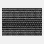 雪片タイル状デザインラッピング紙シート ラッピングペーパーシート (正面)