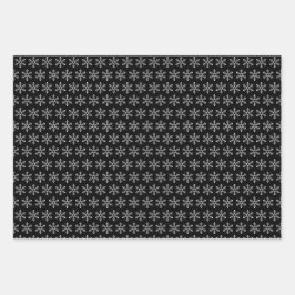 雪片タイル状デザインラッピング紙シート ラッピングペーパーシート