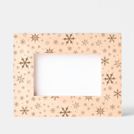 雪片デザイン レーザー彫刻フレーム
