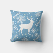 雪片トナカイフェスティバル クッション (正面)