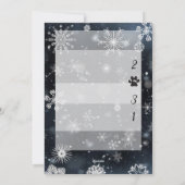 雪片ハッピーペイリデイズキャットドッグフォトクリスマス シーズンカード (裏面)