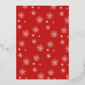 雪片ハッピーペイリデイズドッグフォトクリスマス 箔シーズンカード (裏面)