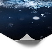 雪片ハート ポスター (角)