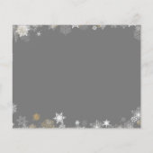 雪片バジェット招待状結婚の式に。 チラシ (裏面)