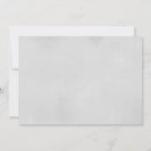 雪片バーチャルベビーシャワー白 招待状 (裏面)