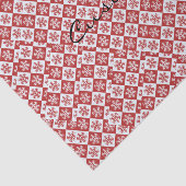 雪片パターンの赤/白チェックThunder_Cove 薄葉紙 (詳細)