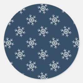 雪片パターンフェスティバルシール ラウンドシール