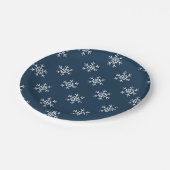 雪片パターンフェスティバル紙プレート ペーパープレート (アングル)