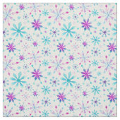 雪片パターン冬の不思議の国の水彩画 ファブリック (見本)