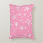 雪片パターン アクセントクッション (正面(垂直))