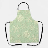 雪片パターン エプロン (正面)