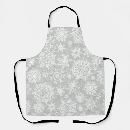 雪片パターン エプロン (正面)