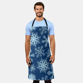 雪片パターン エプロン